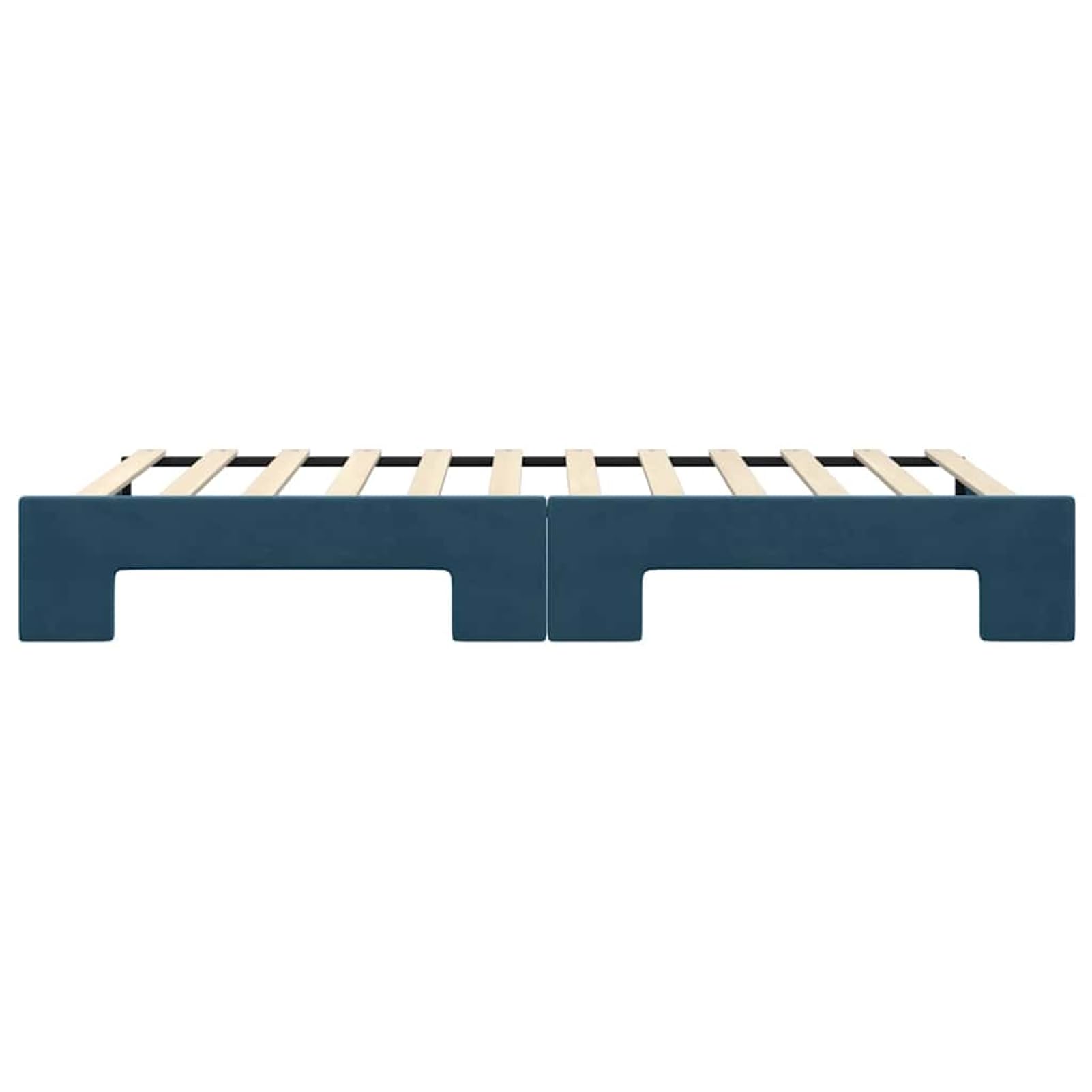 ATOMSTACK MAKER Divano letto pieghevole 2 in 1, in velluto blu, 100 x 200 cm, con struttura in legno e metallo, design moderno minimalista per soggiorno o camera da letto, materassi non inclusi
