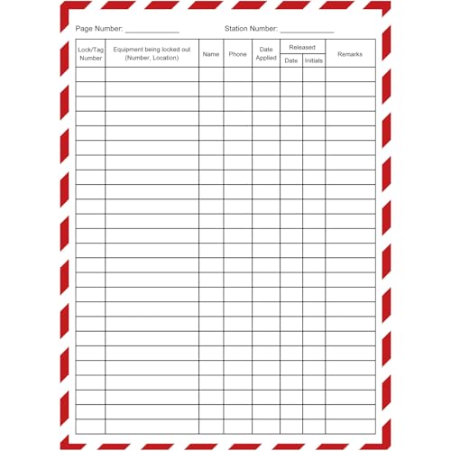 Lockout Tagout carnet SAFBY pour éviter les erreurs de consignation d'usine 21,1x28,4cm
