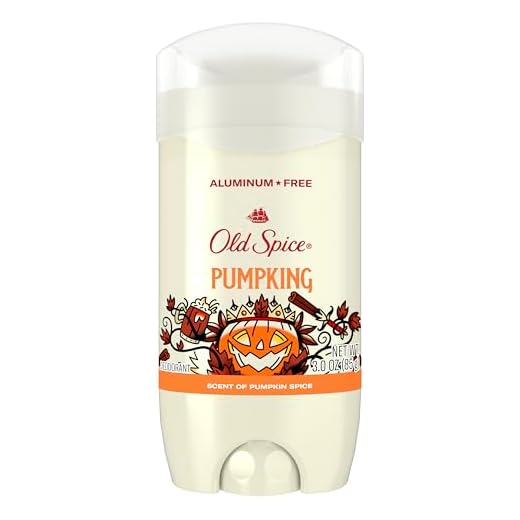 Old Spice Aluminum Free Deodorant for Men, Holidudes Limited Edition, 24/7 Holiday Freshness, Odor Protection, Stocking Stuffer, PumpKing Pumpkin Spice Scent, 3.0 oz