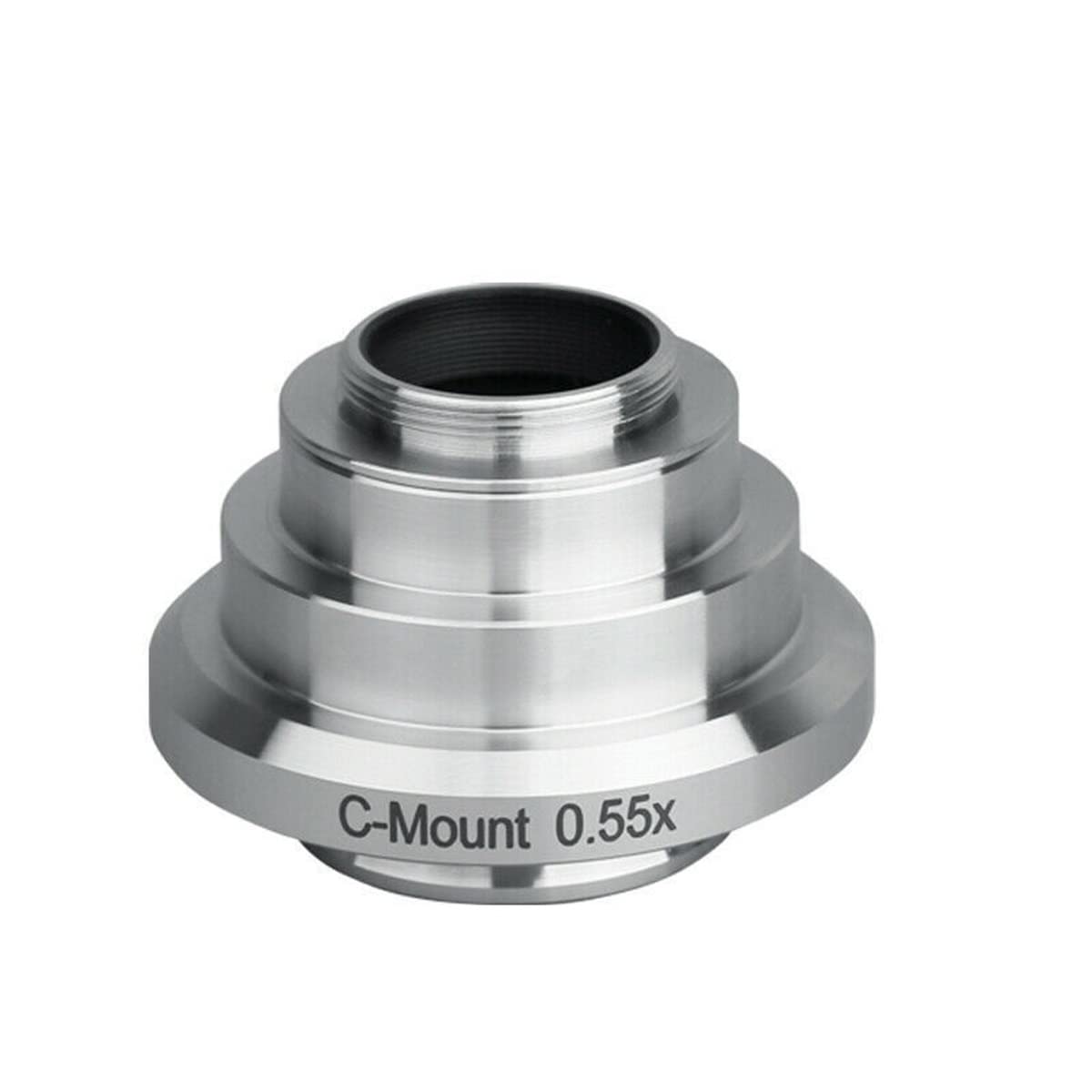 Accessoires pour microscopes de laboratoire 0.3 5x 0.55x 1x Adaptateur de lentille Mnififier Adaptateur de caméra en acier inoxydable(0.55x)