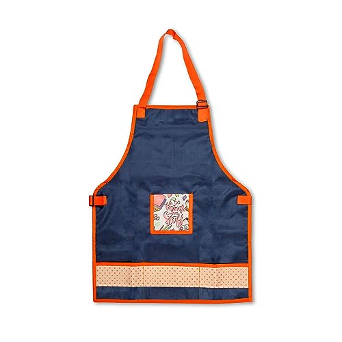 Image of Echo Boomers Multipurpose Teens Waterpoof Washable Apron with 4 pockets for Cooking, Art Painting and School (7 to 14 yrs- 23x18)