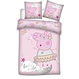 ✅ Este juego de ropa de cama de 2 piezas con la imagen del famoso cerdito de baile incluye una funda nórdica reversible de 140 x 200 cm y una funda de almohada de 63 x 63 cm.