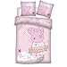 Różowa pościel Peppa Pig Tutu Cute, poszewka na kołdrę 140x200 cm + poszewka na poduszkę 63x63 cm