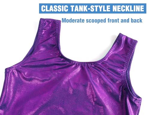 Image of TENVDA Girl's One Piece Swimsuit Sparkle Sleeveless One-Piece Bathing Suits Swimwear for Kids 2-12 Years Old