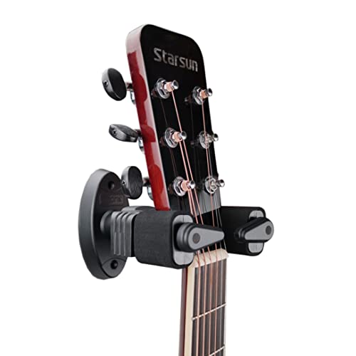MEELAND Guitar Wall Mounts 2 Set,Aroma Guitar stand/Guitar Hook Holder with Auto Lock Design, Fits All Size Acoustic Guitar/Electronic Guitar/Bass 2 PACK - Image 2