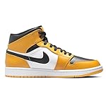 Nike-Mens-Air-Jordan-1-Mid-Shoes-Taxi-White-Black-11 Nike Men's Air Jordan 1 Mid Shoes, Taxi White Black, 11
