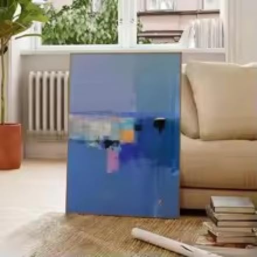 Toile abstraite moderne océan pour raviver un mur blanc vide sans travaux - 3