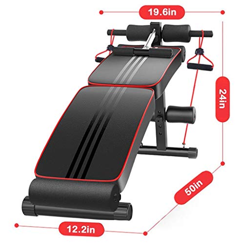 Sit Up Bench Adjustable Workout Foldable Bench Fitness Equipment for Home Gym Decline Curved Ab Muscle Gains Strength Training Body building