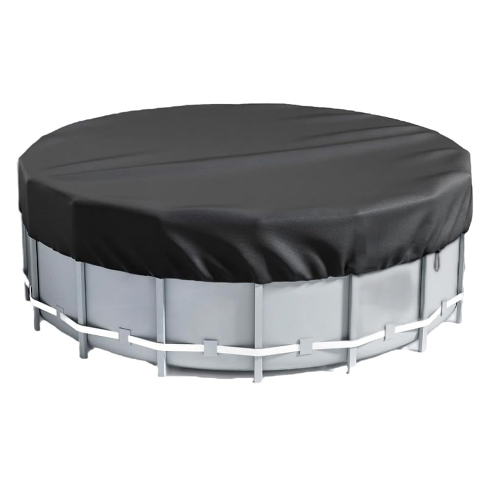 Aundhegrtt Dustproof Insect Cover Waterproof Foldable Round Pool Cover for Inground Pools Outdoor Swimming Pool Protector Dust Cover