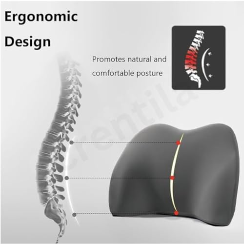 Image of Car Neck Rest Pillow for Head Rest Memory Foam Neck Support, Car Pillows and Cushions for Head & Neck Support in Travel for All Car Support (Combo Black)