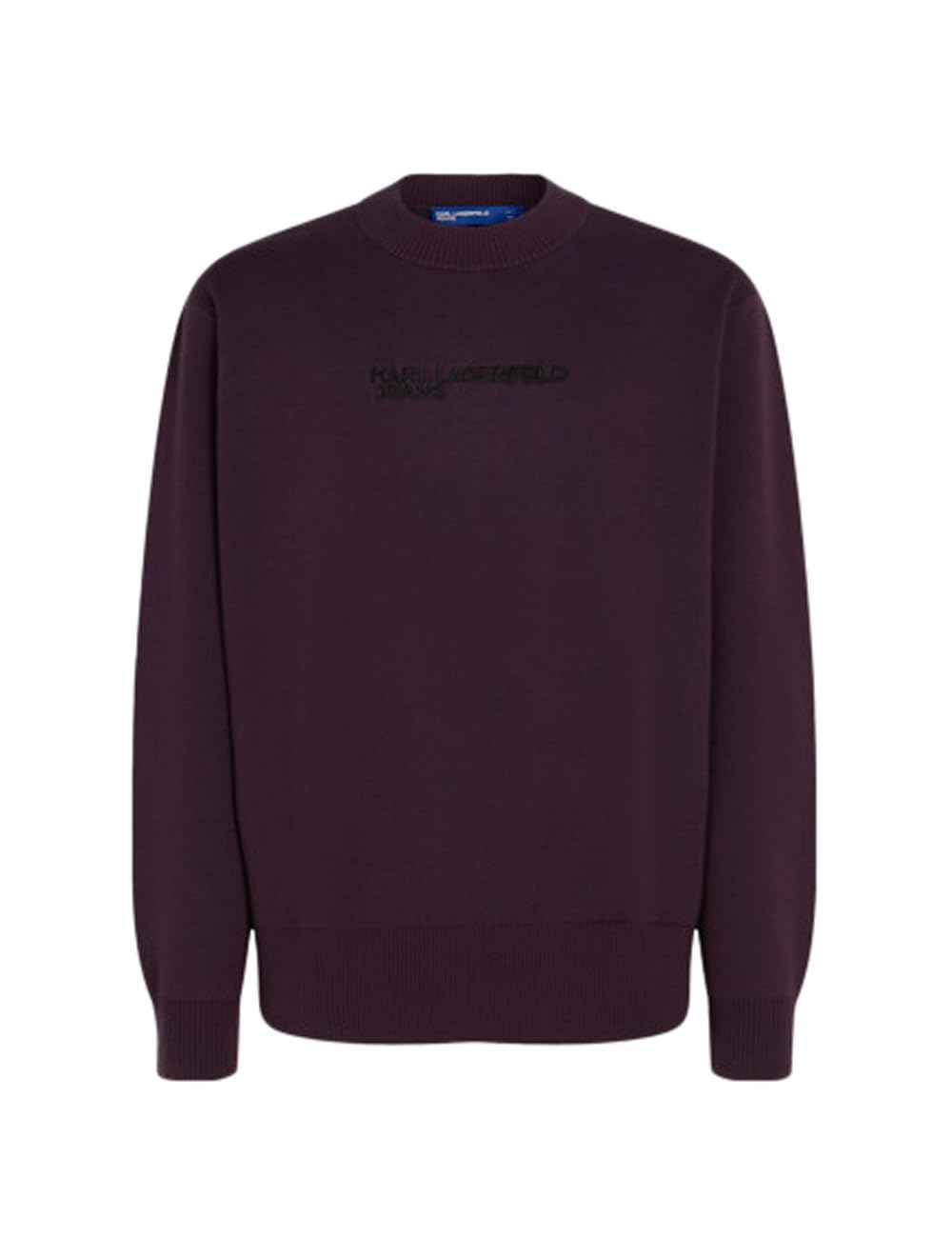 KARL LAGERFELD JEANS Men Logo Sweater Plum Perfect XL