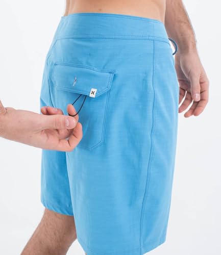 Pantalones cortos Hurley Phntm Naturals de tejido suave y secado rápido azul 3