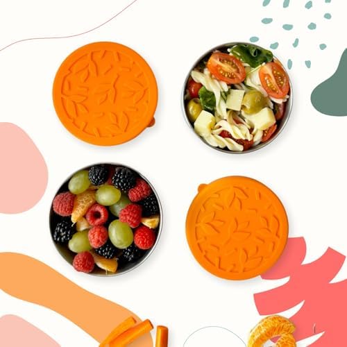 TAVVA 2 X 12 oz Stainless Steel Containers with Lids 12 oz - Leakproof w/Silicone Lids - BPA Free - Dishwasher & Freezer Safe - Portable & Reusable - Stainless Steel Storage Food Snack Containers - Thumbnail 2