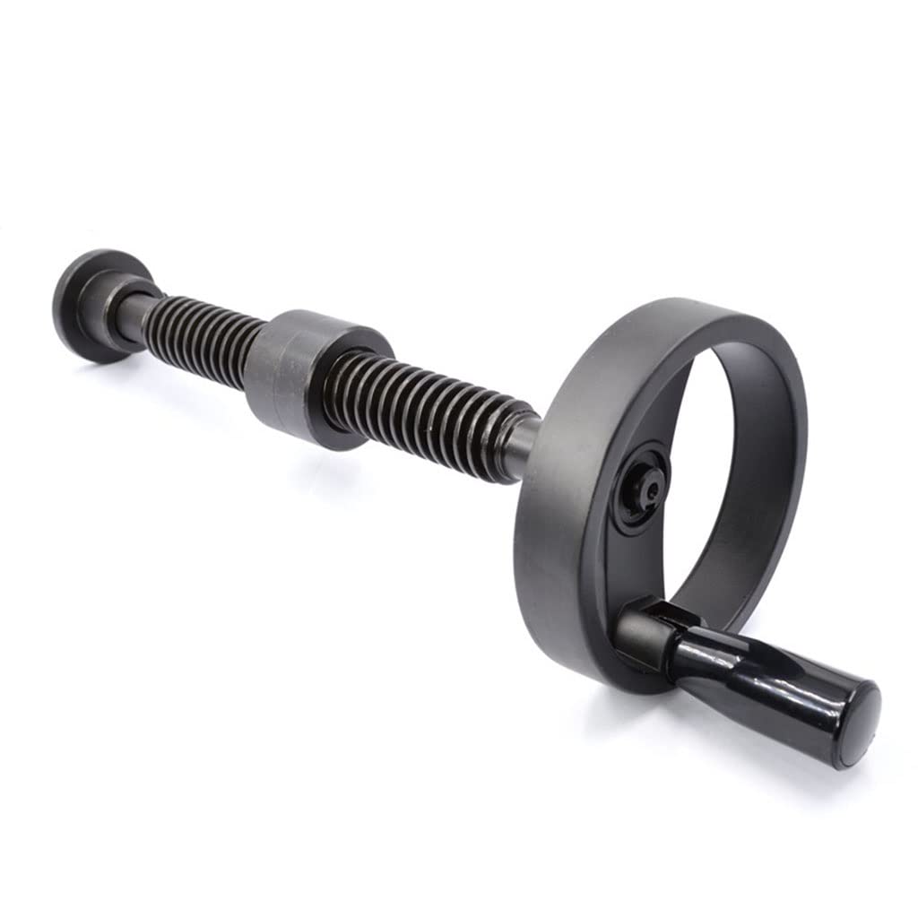 Juego de husillos trapezoidales T20, longitud 250 mm-1000 mm, husillo tipo T con volante, manivela, diámetro del volante 100 mm(300mm)