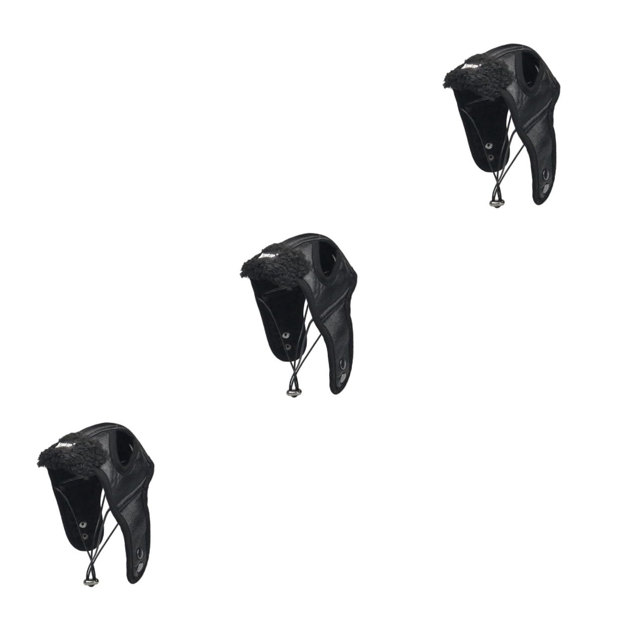 BESPORTBLE 3piezas Sombrero De Piloto para Mascotas Color Negro Disfraz Creativo para Perros y Gatos Talla XL para Fiestas y Eventos Especiales