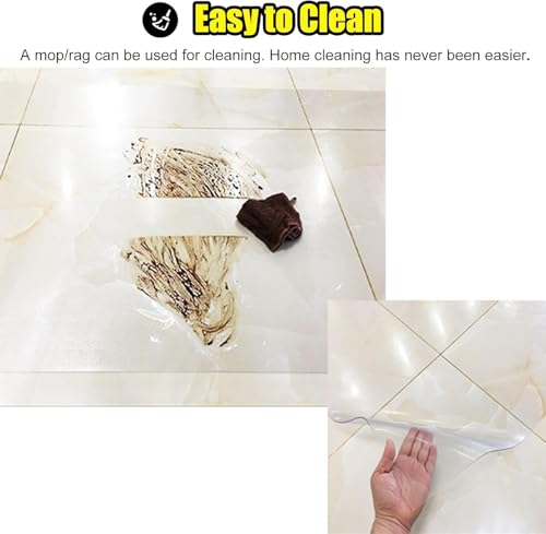 Evite humedades con la alfombra impermeable de PVC transparente cortable de 2mm 5