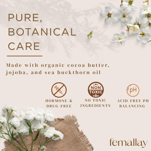 Image of Femallay Organic Vitamin E Vaginal Melts - Feminine Moisture, Comfort & Hydration - Irresistibly Chocolate, 2-Pack