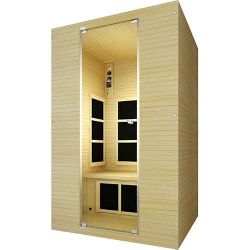 JNH Lifestyles Joyous Flex 2 Person Low EMF Far Infrared Sauna with Reversible Door - Image 5