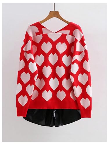 Image of WDIRARA Women's Leopard Tiger Print Cardigan V Neck Long Sleeve Color Block Button Down Sweater Outwear