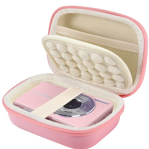 Leayjeen Funda Protectora par Cámara Digital Compacta, Compatible con FAYIBUY/Kodak/Umipyiza/Amdeurdi/CCN/DPFIHRGO (Solo Funda) Rosa