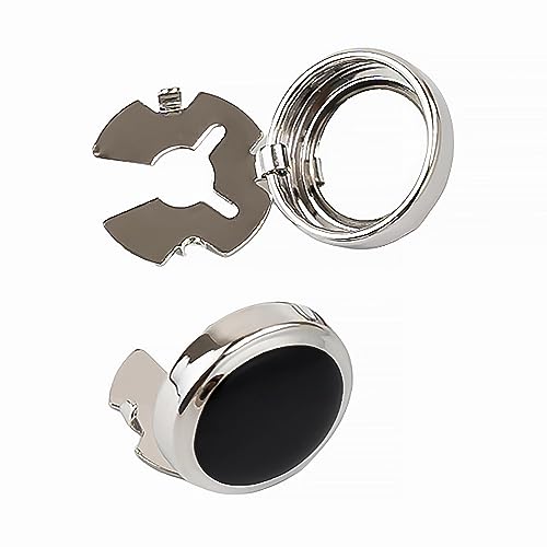 Image of Mens Button Covers Tuxedo Shirt Cufflinks Alternative | Fake cufflinks and alternative fashion jewelry accessories for mens formal business dress shirts suits and groomsmen