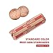 Sumerfnt Penny Coin Wrappers Coin Wrappers Pennies Only Flat Penny Rolls Wrappers 100 PCS