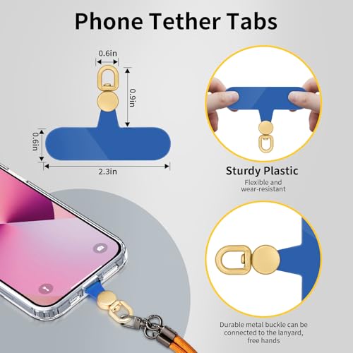 Onglet d'attache de téléphone, 10 pièces patch universel de cordon de téléphone sans transparent - Photo 28 sur 104