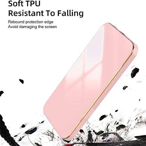 Image of KARWAN Luxury Back Cover Compatible for OnePlus Nord CE 2 (5G) | Logo View Mobile Phone Cases and Covers for OnePlus Nord CE 2 (5G)| Back case and Cover | Slim Shockproof | Soft TPU -Baby Pink