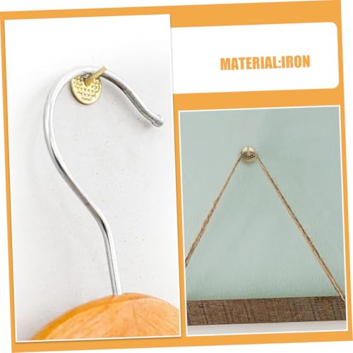 Image of 50pcs Picture Frame Hanging Kit with Decorative Push Pins and Wall Hooks for Photos and Artwork Easy to Install Supports up