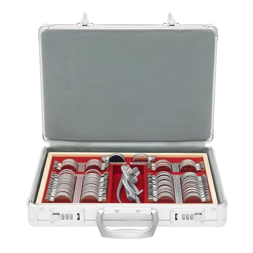 Lentilles de test optiques coffret 104 pièces avec monture d'optométrie légère