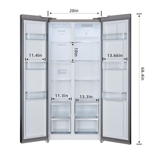 iceBlue 15.6 Cu.Ft. Side-by-Side Refrigerator