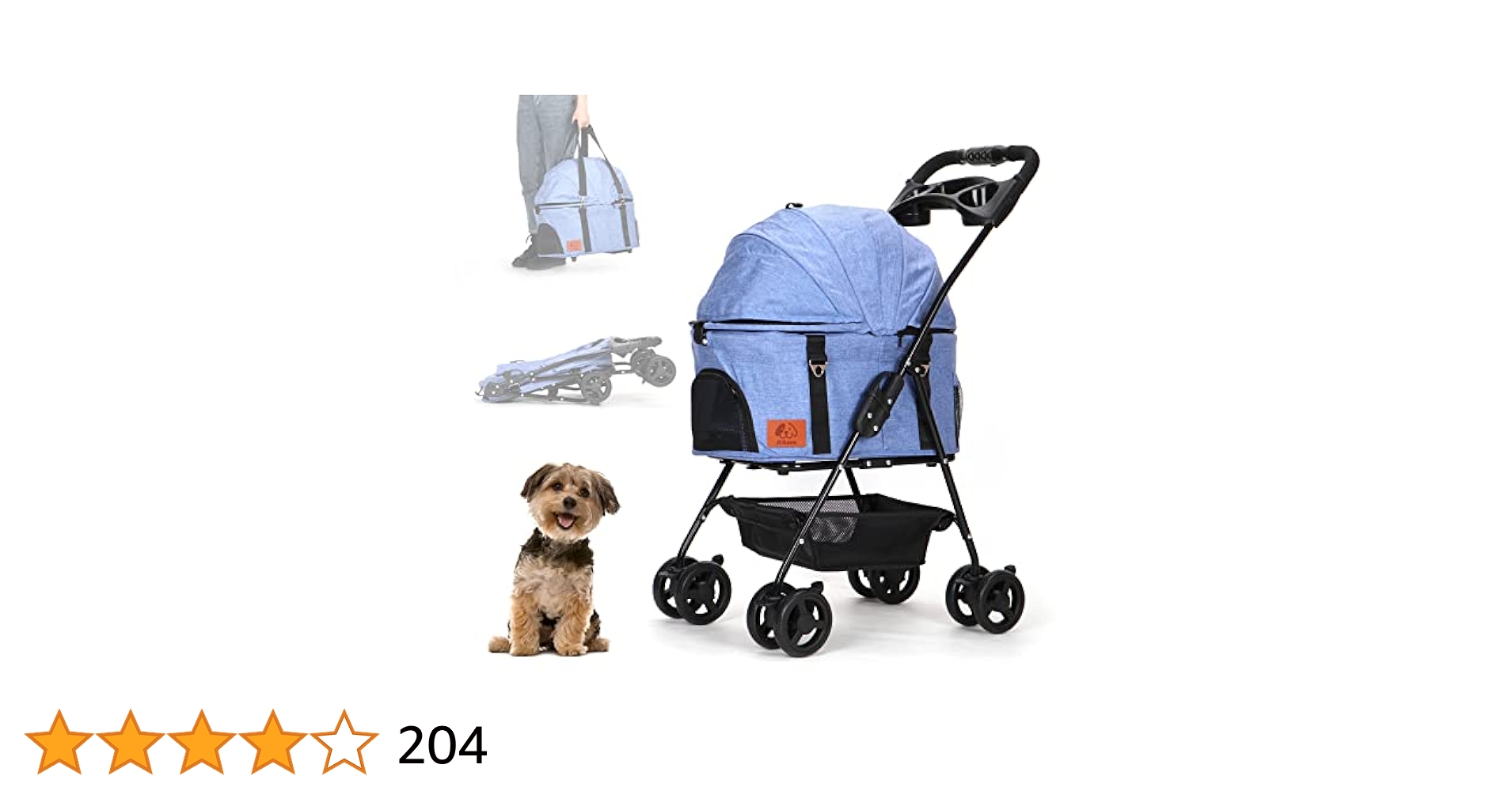 Amazon.co.jp: Aikenn分離式 ペットカート 4輪360°回転