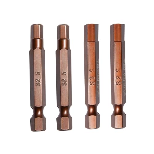 Image of Taparia Make, 50mm Single Side Bits of 1 /4 inch Hex Shank, S2 Grade, Of Tip Size - Hex 5, 6mm Suitable for DIY, Home, Professional & Industrial Applications
