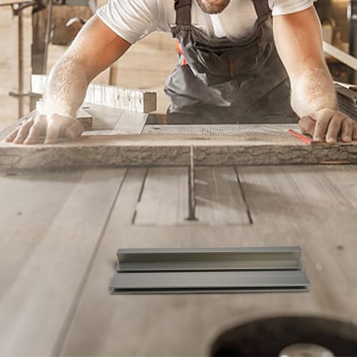 Banco con manico in lega di alluminio per seghe da tavolo, , , assemblaggio, righello, strumenti per la lavorazione del legno, blocco a spinta con righello a piastra angolare (un calibro per
