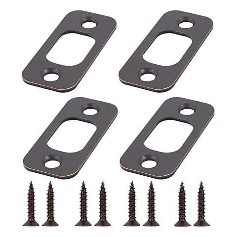 FELHOOD 1" x 2-1/4" Deadbolt Strike Plate Cover