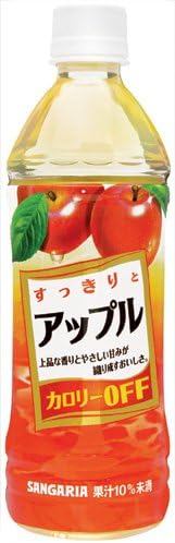 サンガリア すっきりとアップル 500ml 24本 サンガリア 野菜ジュース フルーツジュース 通販 Amazon