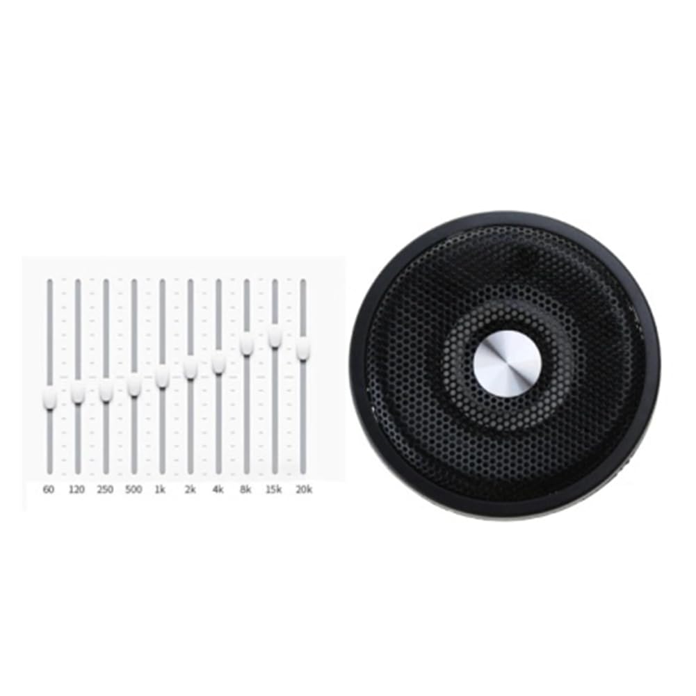 1 Par de Altavoces de Pared para Techo para Barcos Marinos Impermeables de 4 Ohmios y 15 W para CéSped J60A (Negro)