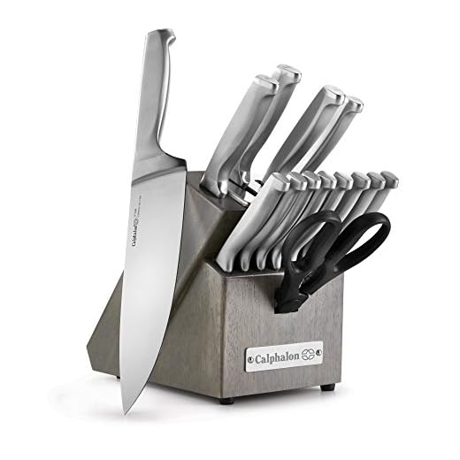 Calphalon Classic Self-Sharpening Stainless Steel 15-piece Knife Block Set