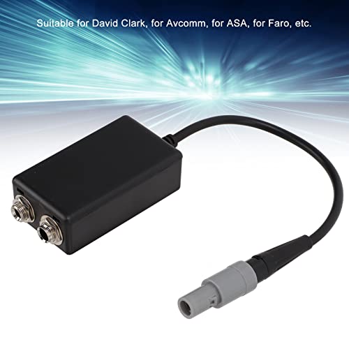 Adaptador de auriculares para aviación KANASI miniatura 3