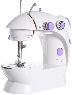 Mini Sewing Machine, Portable Sewing Machine for Beginners Adult, Electric Crafting Speed Crafting Mending Machine Electric Overlock Sewing Machines for Sewing of Silks, Denim, Wool, Leather
