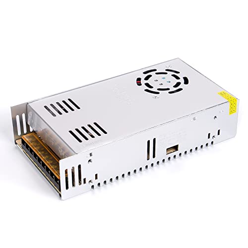 24V 15A 360W DC switching power supply AC 110V/220V to DC-24V power adapter, ANGEEK transformer constant voltage, suitable for LED strip, camera, surveillance system, lighting project, etc.