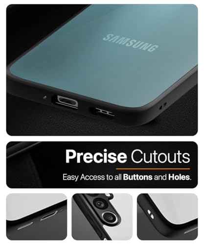 Image of WOW IMAGINE Shockproof Hybrid Back Cover for Samsung Galaxy M34 5G | F34 5G | Hard Slim fit Back Case | PC & TPU | Clear Transparent Case - Black