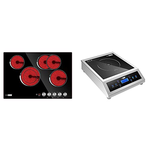 VIVOHOME 29 Inch 4 Burner 7400W Electric Radiant Cooktop, Smoothtop