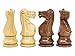 House of Chess - Tournament Chess Set Pieces - Unique Staunton Golden Acacia Wood/Boxwood - King Height: 3.75