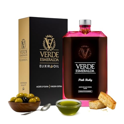 Verde Esmeralda Aceite de Oliva Orgánico Hojiblanca – Especial de España-Jaén, 500ml | Olive Oil Premium filtrado de la Sierra de Cazorla, afrutado, hierba fresca. (Hojiblanca)