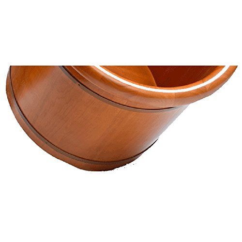Bañera de pies con cubierta, atención sanitaria gruesa de madera maciza, bañera de pies de roble con masaje para pies miniatura 3