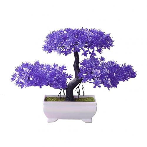 Bonsaï décoratif et plantes artificielles en pot pour salon et bureau moderne