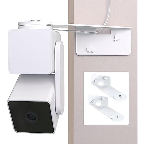 Zwolf Outside Corner Wall Mount for Wyze Cam Pan V3, Cover Both Sides of The House 270 Degrees, Reduce Blind Spots (Pack of 2, White) Cover