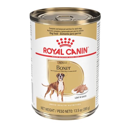 Royal Canin Breed Health Nutrition Boxer Adult Loaf in Sauce Dog Food, 13.5 oz (Pack of 12)