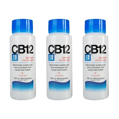Cb12 Mint-Menthol Mouthwash 250Ml X 3
